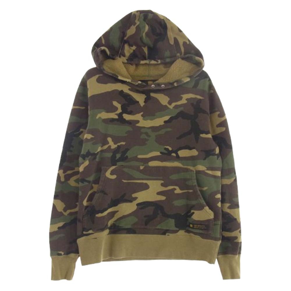 NEIGHBORHOOD x A BATHING APE Trial Camo Two Face Half Zip Hoodie