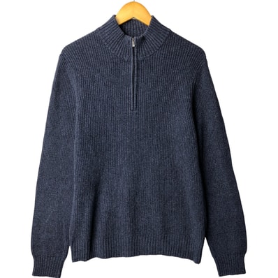 古着 90~00年代 カルバンクライン Calvin klein リブ編み コットンニットハーフジップセーター メンズM相当 ヴィンテージ/eaa596665