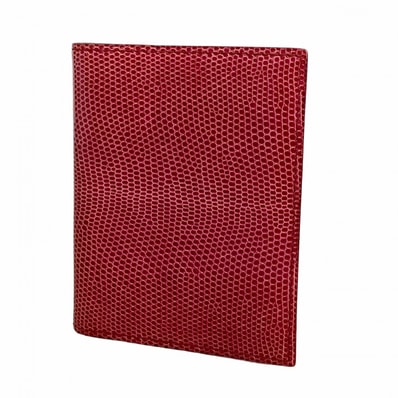 【6eb0777】エルメス 手帳カバー アジェンダ リザード ローズシェヘラザード シルバー金具 □M刻印【中古】レディース