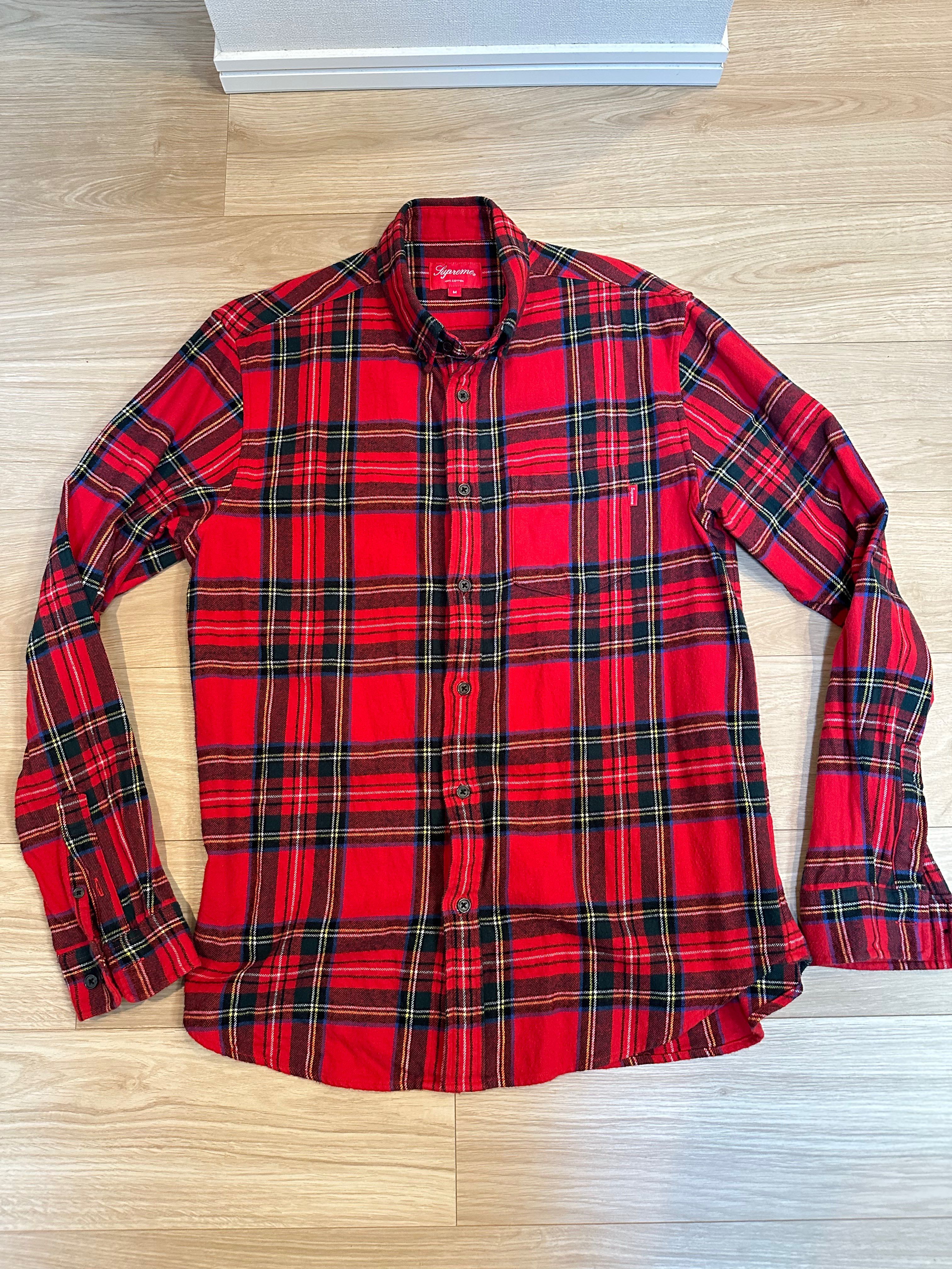 Supreme Tartan L/S Flannel Shirt ネルシャツ