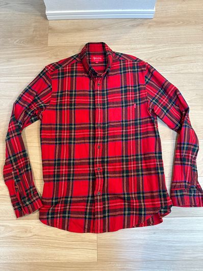 Supreme Tartan L/S Flannel Shirt ネルシャツ