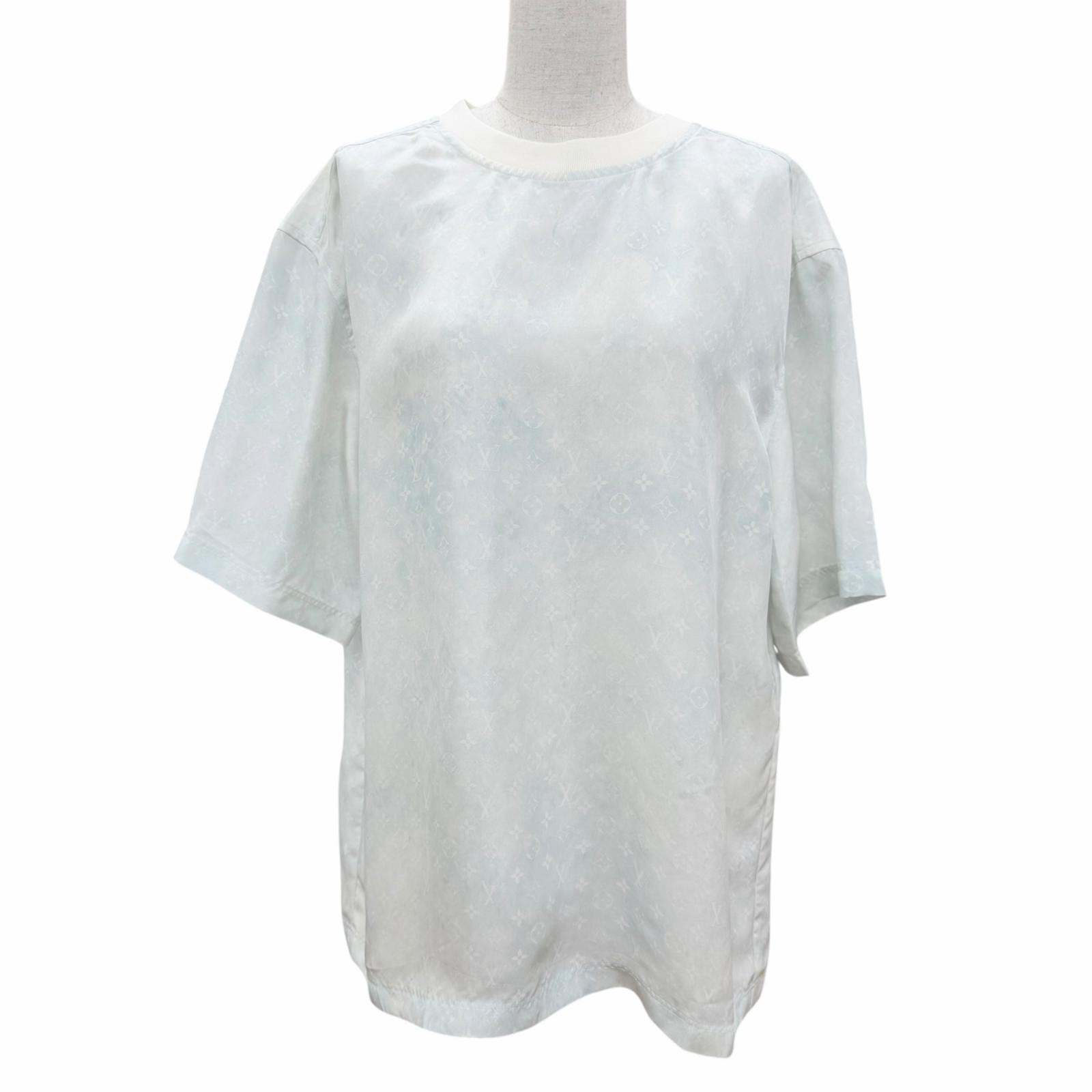 未使用品 ルイヴィトン 半袖Tシャツ ライトブルー レディース IT 36