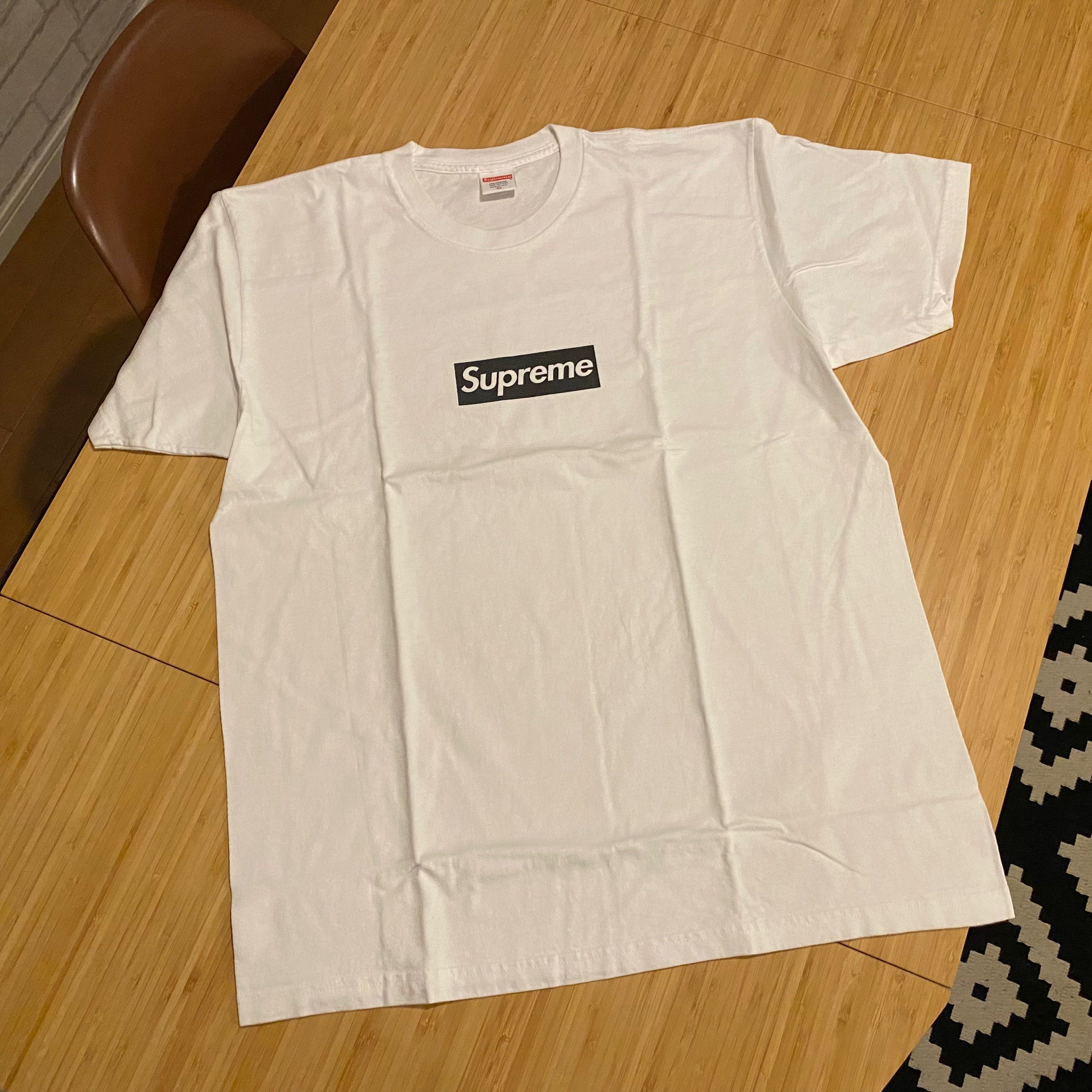 Supreme Paris Box Logo Tee "White"