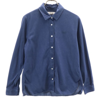 LACOSTE ラコステ 長袖 シャツ 36 ネイビー