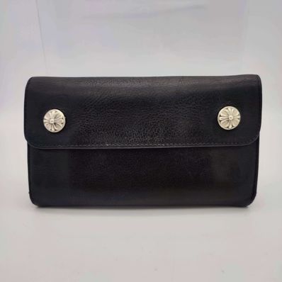 Chrome Hearts Wave Wallet Leather "Black"