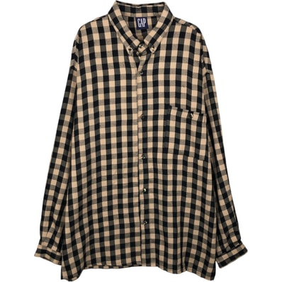 古着 ~00年代 ギャップ GAP オールドギャップ 長袖 ボタンダウンチェックシャツ メンズL相当/eaa643342