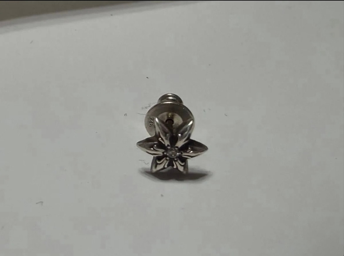 Chrome Hearts Star Stud 1 Diamond Earring "Silver"