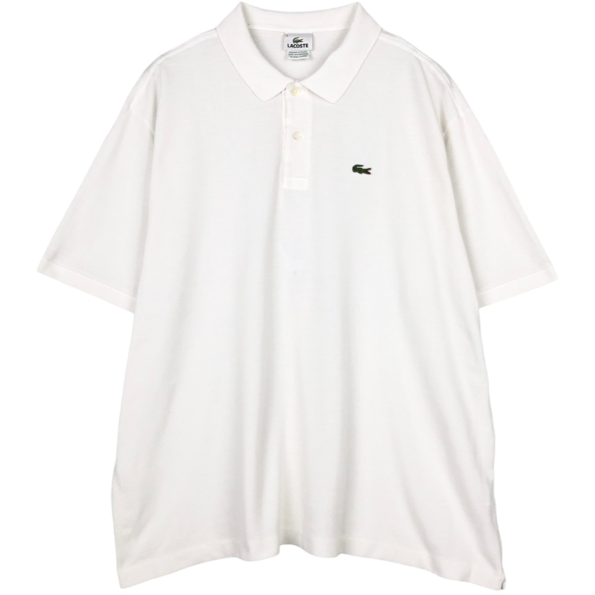 古着 ビッグサイズ ラコステ LACOSTE フランス企画 半袖 ポロシャツ 9 メンズXXXL相当/eaa622997