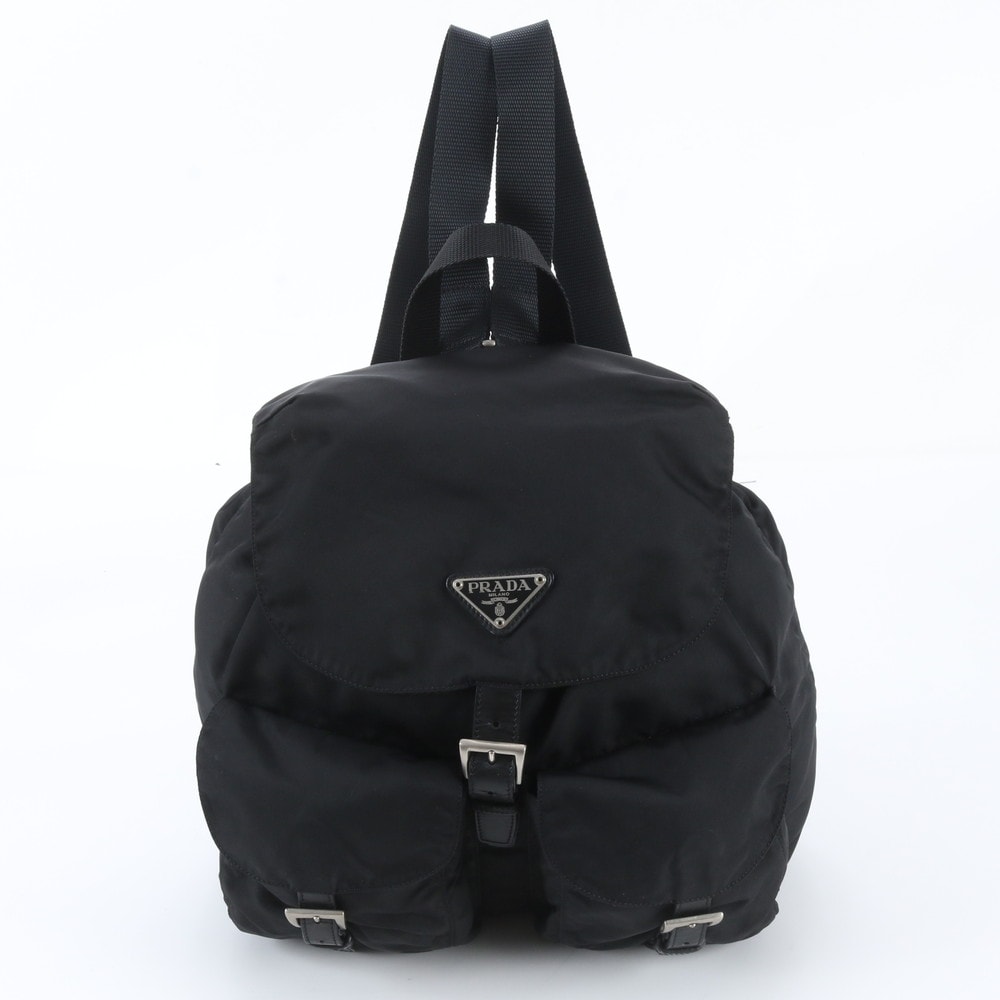 ■美品 プラダ テスート ナイロントライアングルロゴリュックサック