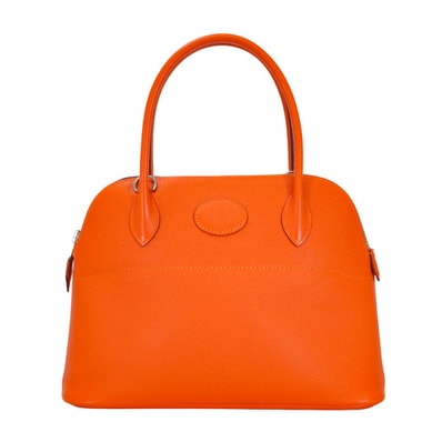 HERMES エルメス ショルダーバッグ ボリード27 フーオレンジ エプソン シルバー金具 T刻印 新品同様【中古】