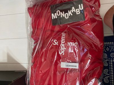 Supreme Cross Box Logo Hooded Sweatshirt "Red"