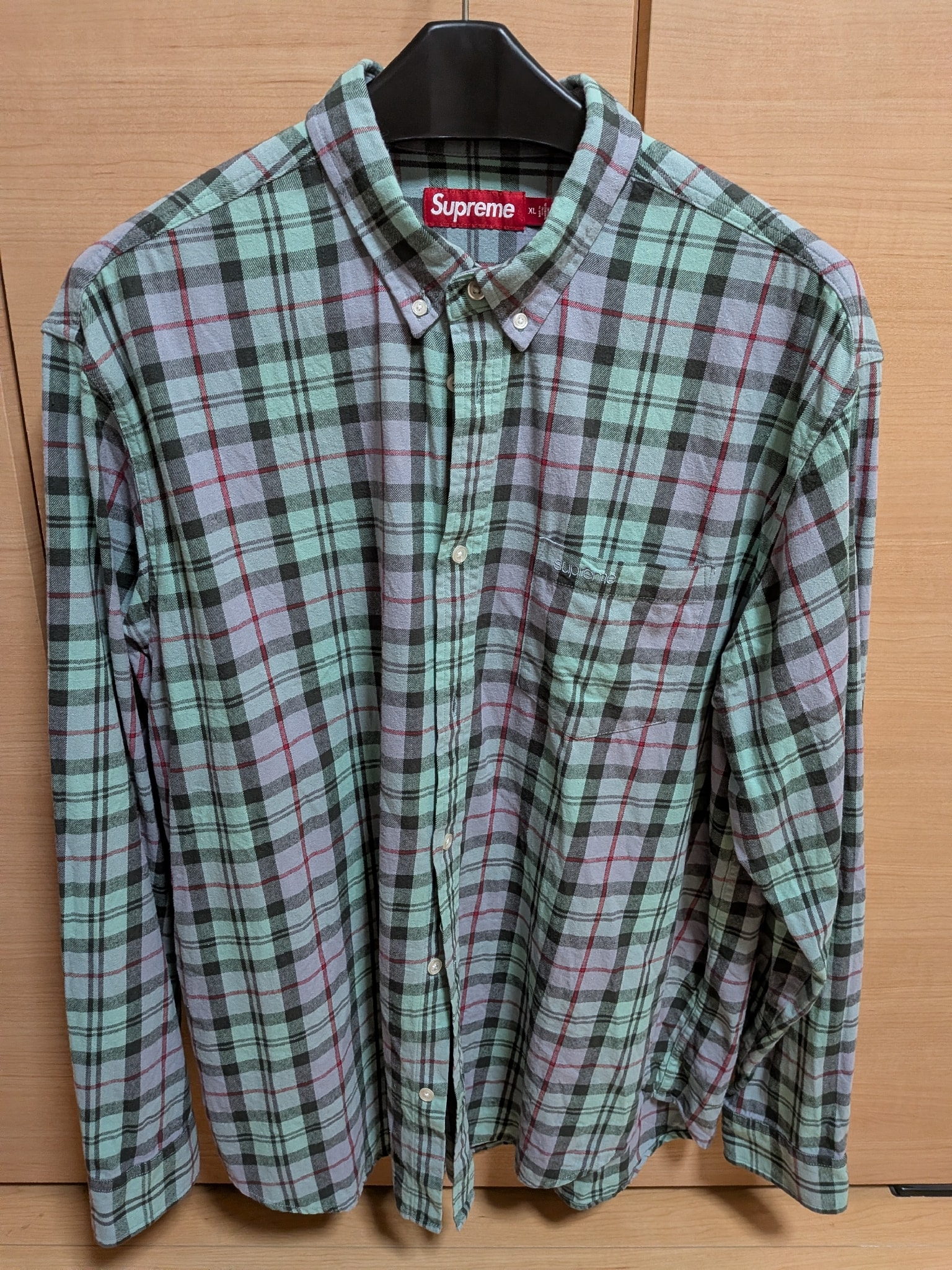 Supreme Plaid Flannel Shirt "Blue" (24FW)
