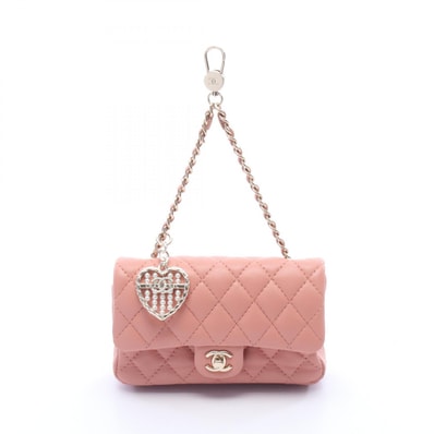 シャネル CHANEL マトラッセ クラシック チャーム アクセサリー レザー レディース ピンク系 AP4760 【中古】