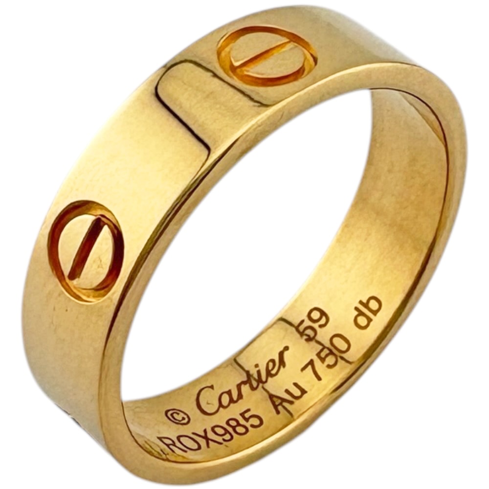 カルティエ ラヴ リング 指輪 18.5号 18金 K18イエローゴールド レディース CARTIER  中古