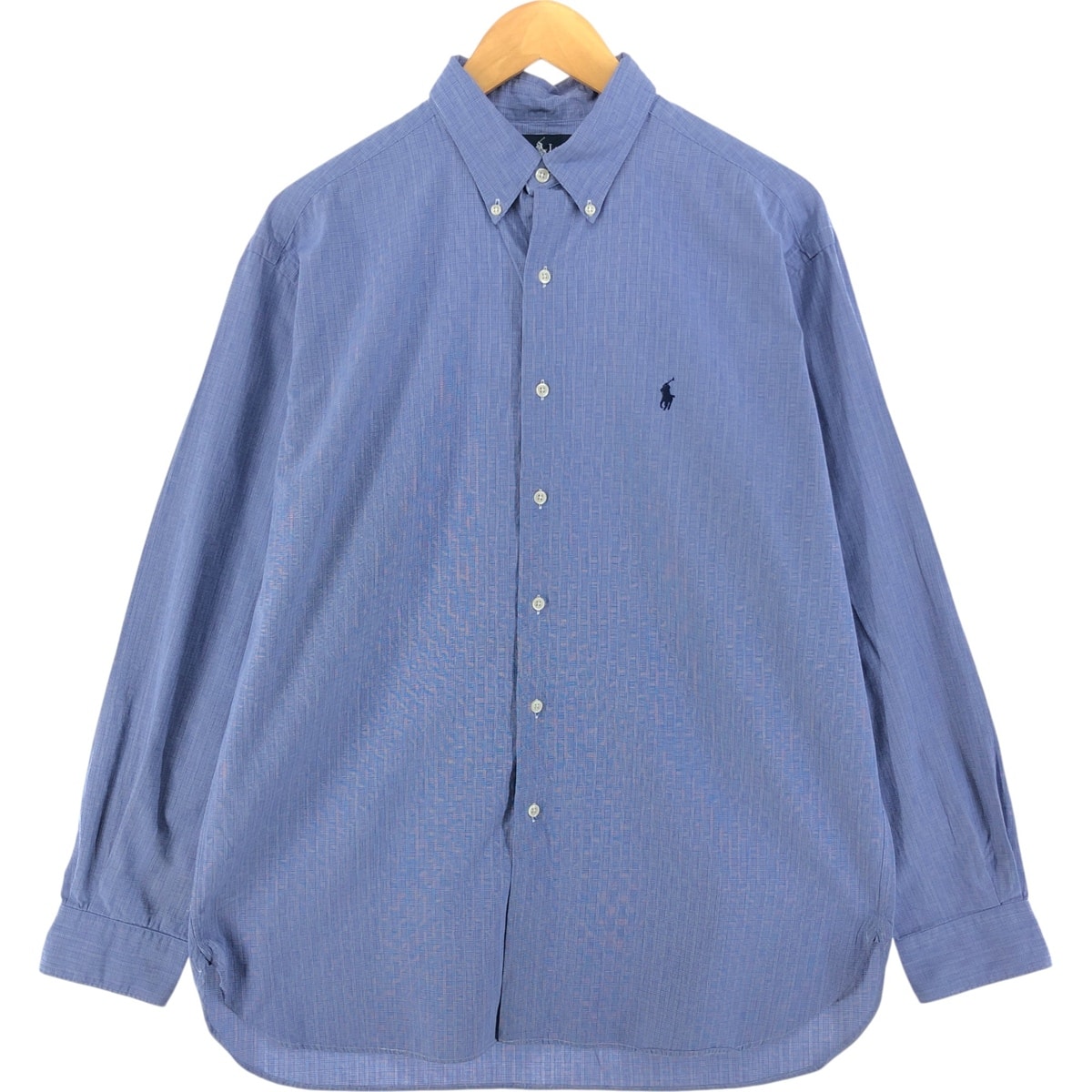 古着 ラルフローレン Ralph Lauren MCMEEL 長袖 ボタンダウンチェックシャツ メンズL相当/eaa520271