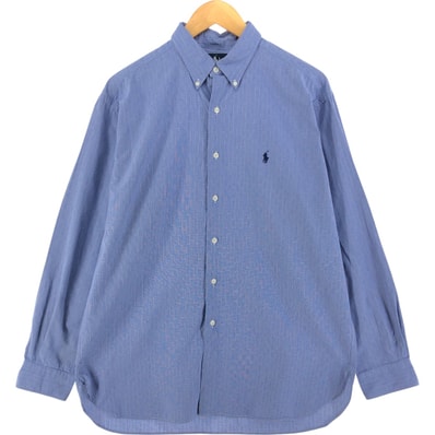 古着 ラルフローレン Ralph Lauren MCMEEL 長袖 ボタンダウンチェックシャツ メンズL相当/eaa520271