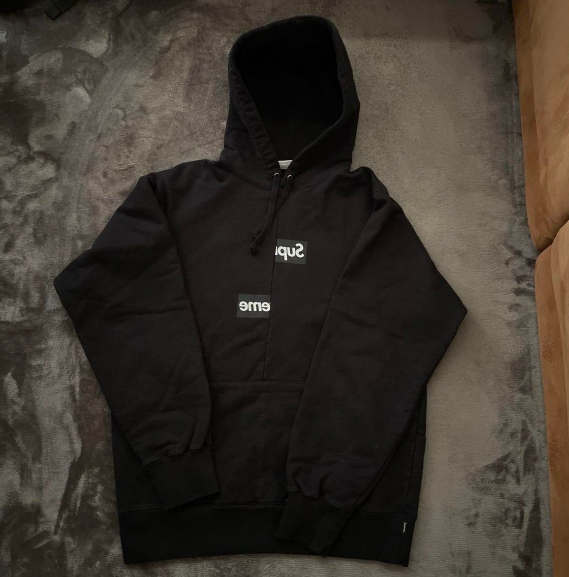 Supreme / Comme des Garçons SHIRT® Split Box Logo Hooded Sweatshirt "Black"