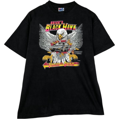 古着 ヘインズ Hanes BEEFY-T Harley-Davidson ハーレーダビッドソン 鷲柄 イーグル柄 モーターサイクル バイクTシャツ USA製 メンズXL相当/eaa621557