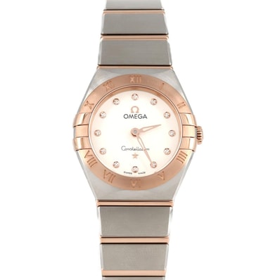 【新品】オメガ コンステレーションマンハッタンブラッシュ PGコンビ・12P 131.20.25.60.52.001 SSxPG クォーツ