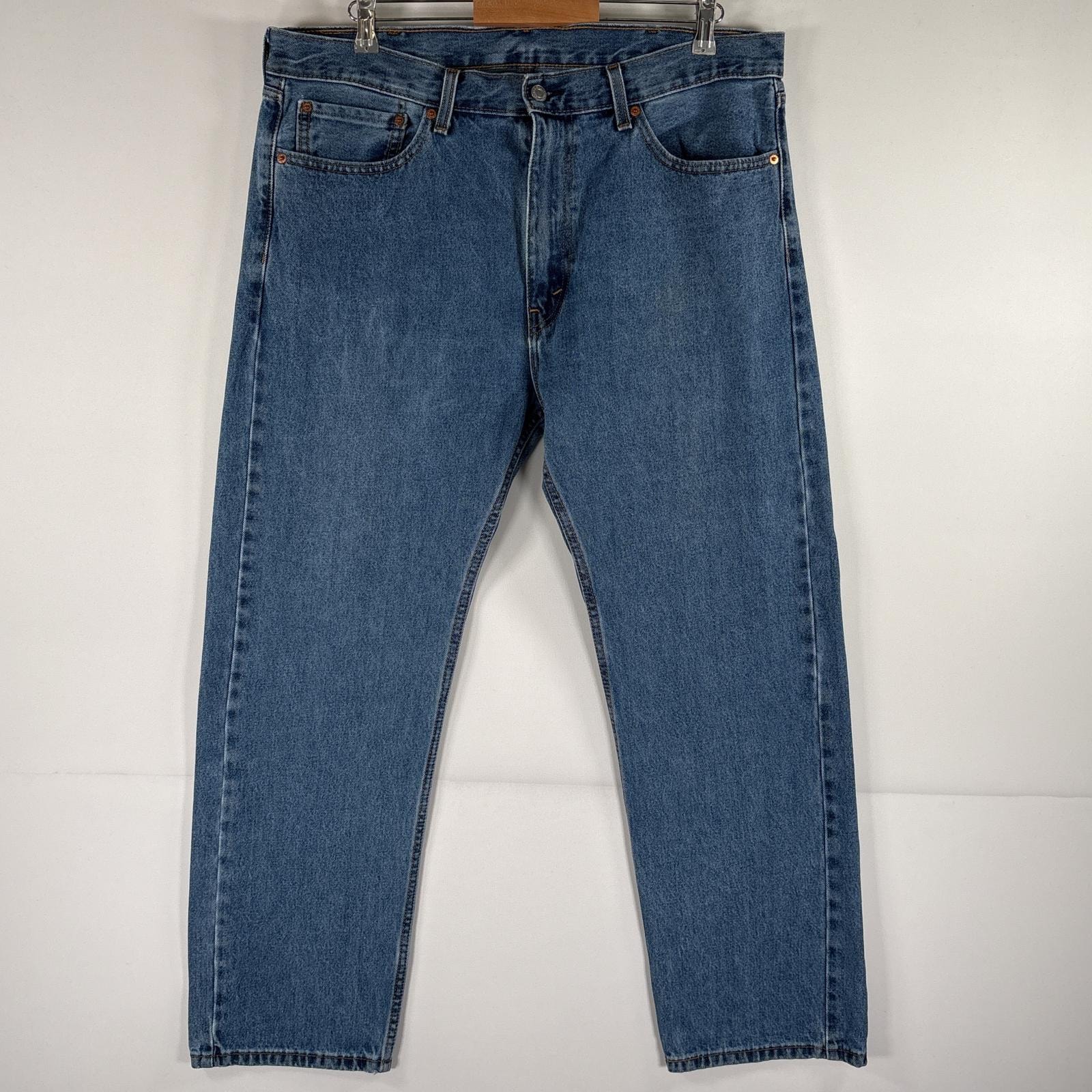 古着 リーバイス Levi's デニムパンツ 505 ストレート ジーパン ジップフライ 5ポケット ジーンズ w38 L29 ブルー メンズ
