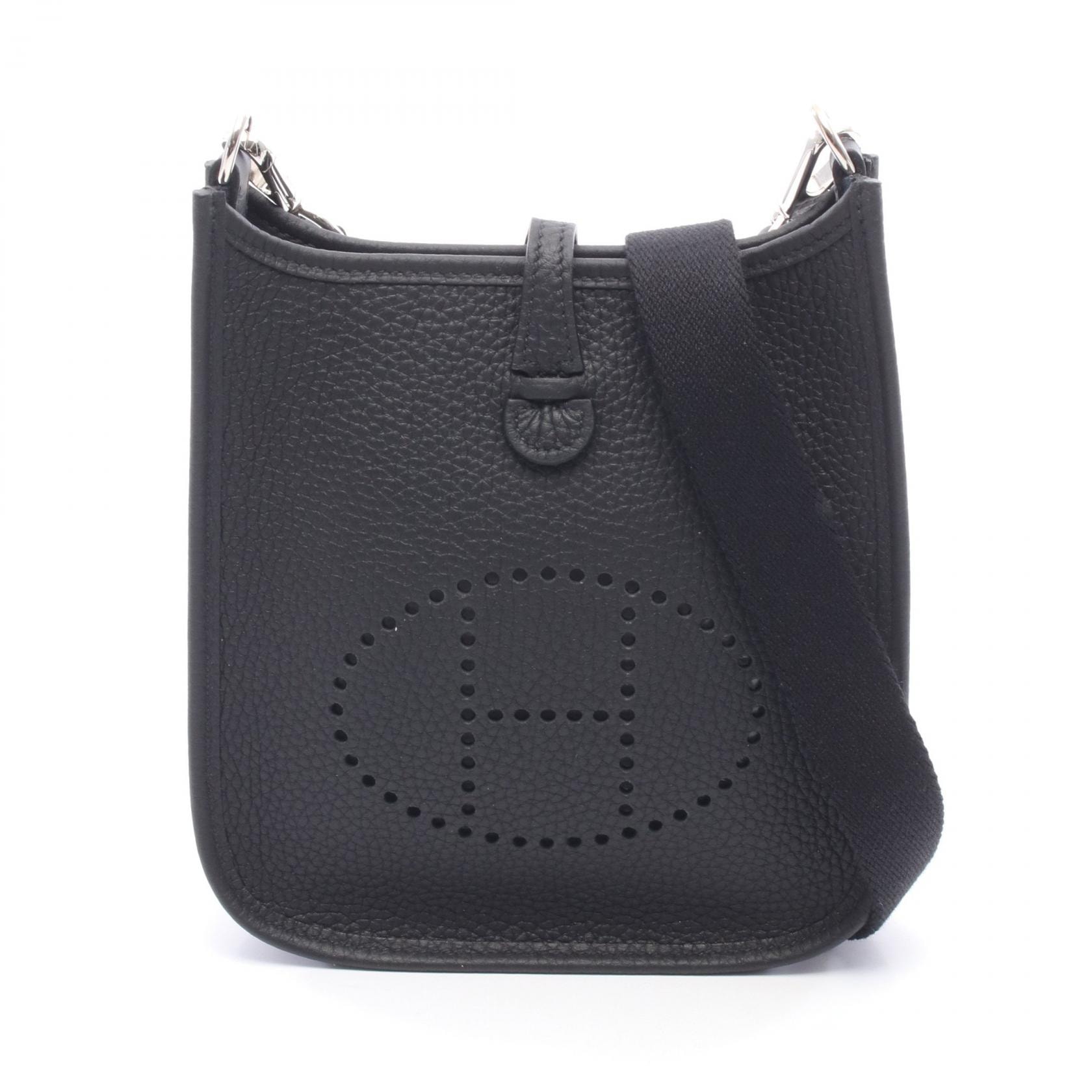 エルメス HERMES エヴリンTPM ショルダーバッグ バッグ レザー トリヨンクレマンス トリヨンクレマンス W刻印(2024年製造) レディース ブラック系 【中古】