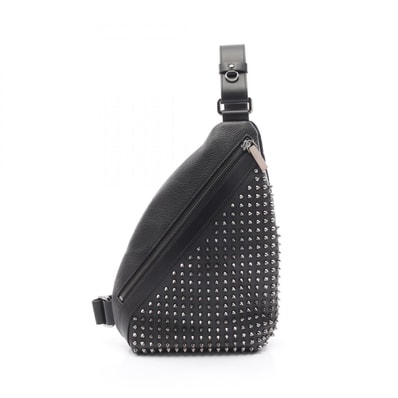 クリスチャンルブタン Christian Louboutin Funky ファンキー ウエストバッグ ボディバッグ バッグ レザー キャンバス メンズ ブラック系 1255046B078 【新品】