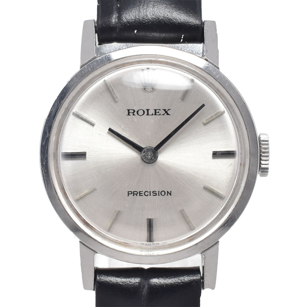 ロレックス ROLEX 2649 ヴィンテージ プレシジョン Cal.1400 シルバー 手巻き レディース 良品 腕時計 I#146281