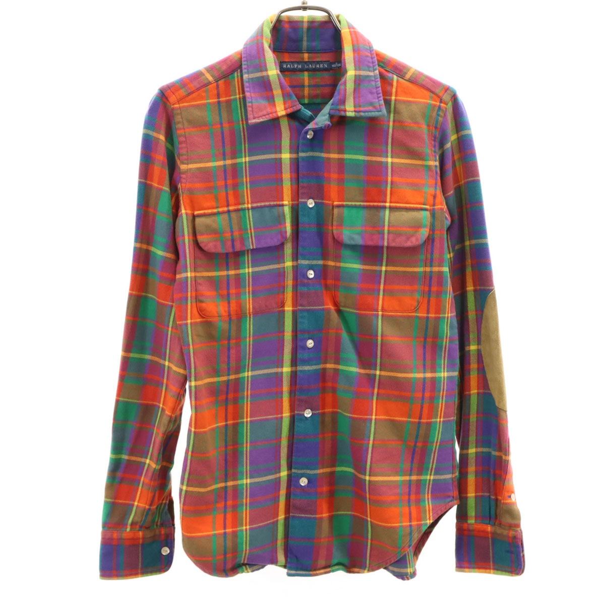 RALPH LAUREN ラルフローレン 長袖 シャツ 150/80A オレンジ系