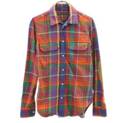 RALPH LAUREN ラルフローレン 長袖 シャツ 150/80A オレンジ系