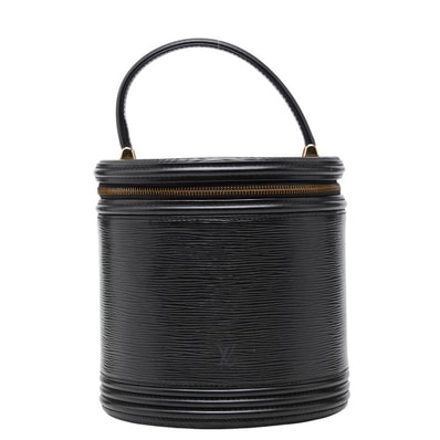 ルイ ヴィトン エピ カンヌ ハンドバッグ バニティバッグ M48032 ノワール ブラック レザー レディース LOUIS VUITTON 【中古】