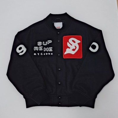 Supreme Tourist Varsity Jacket "Black"