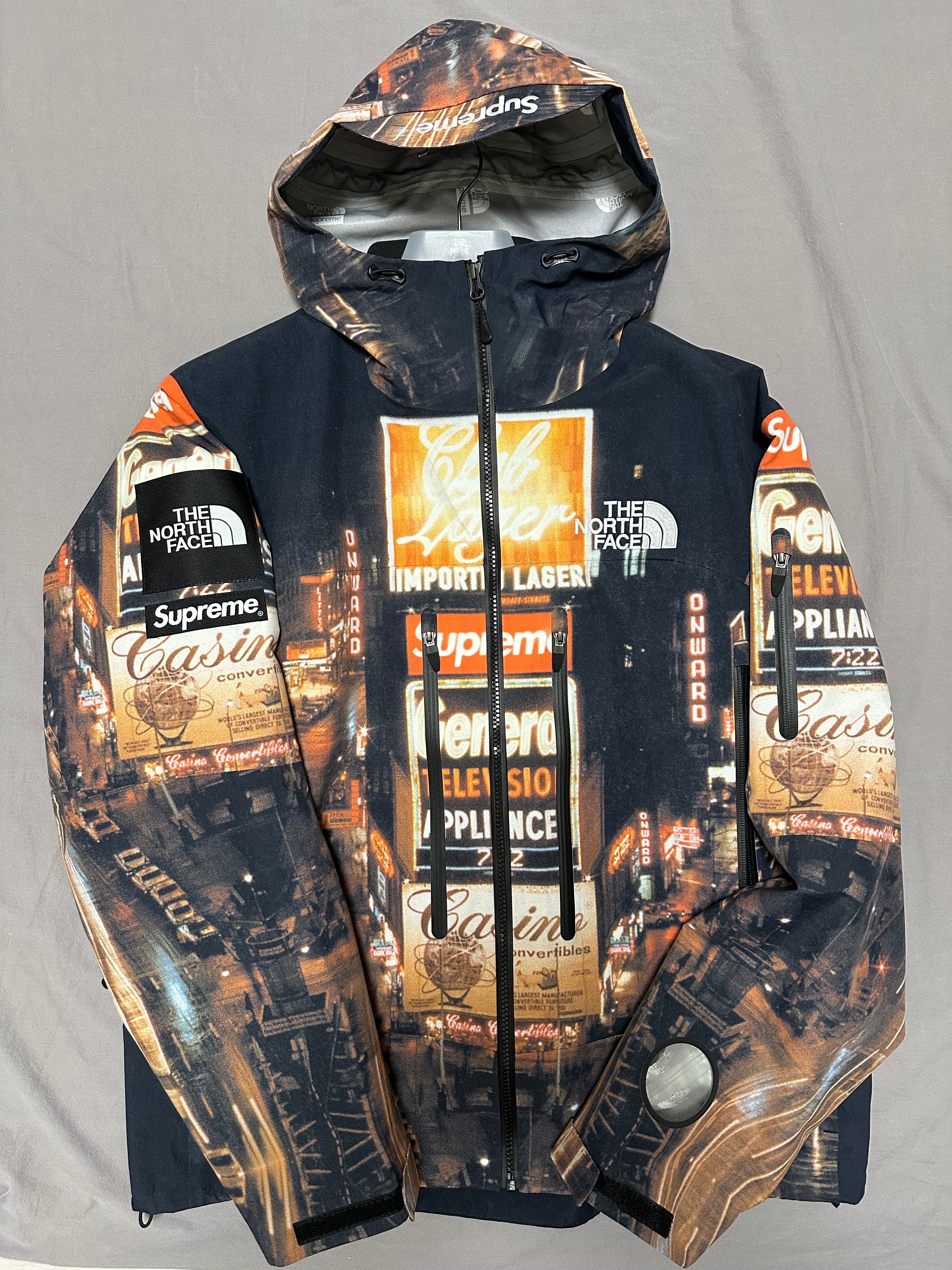 Supreme x The North Face Taped Seam Shell Jacket "Times square" NP52207I x NF0A82RK