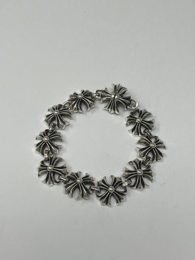 Chrome Hearts Cut Out Plus Link Bracelet 11 Links "Silver"