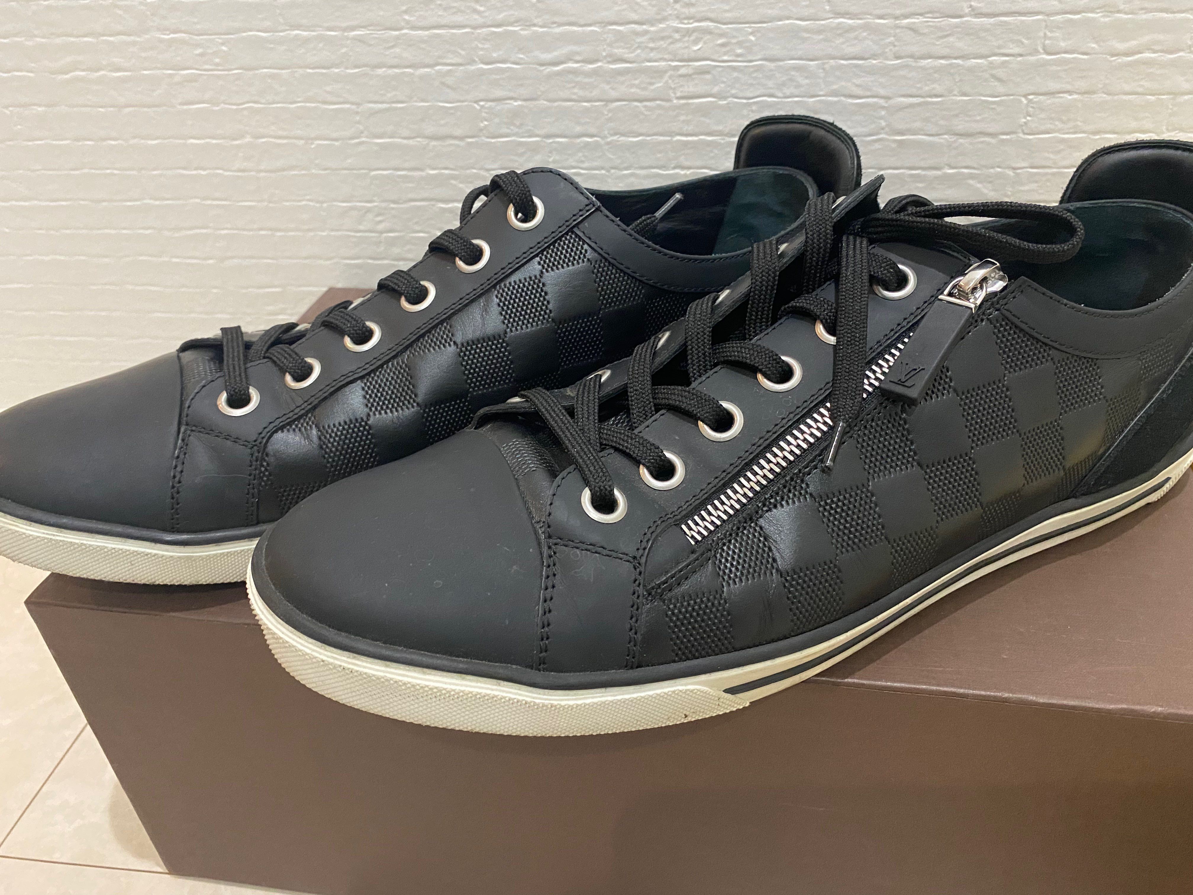 ダミエ ジップアップスニーカー