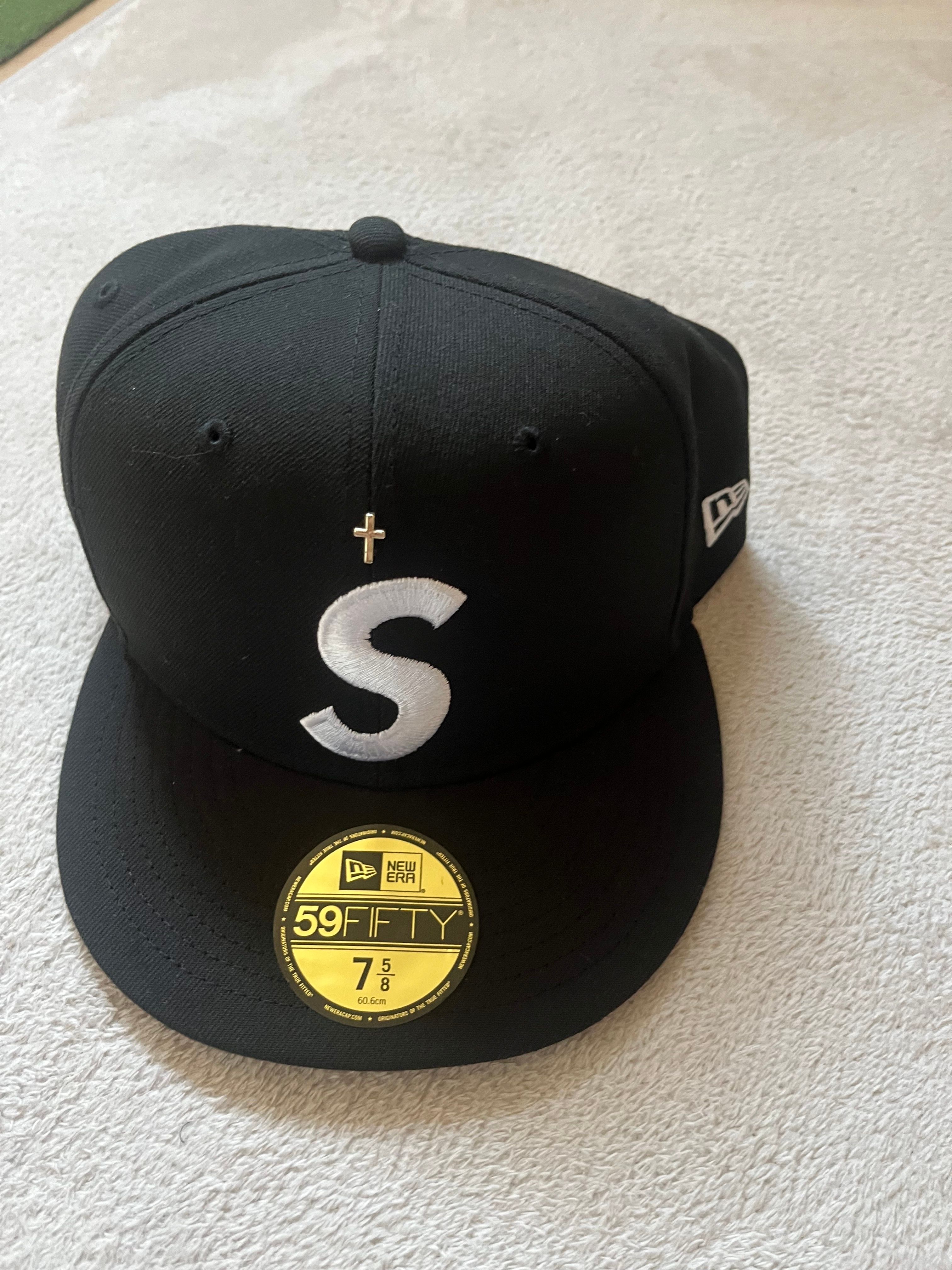 Supreme Gold Cross S Logo New Era "Black"