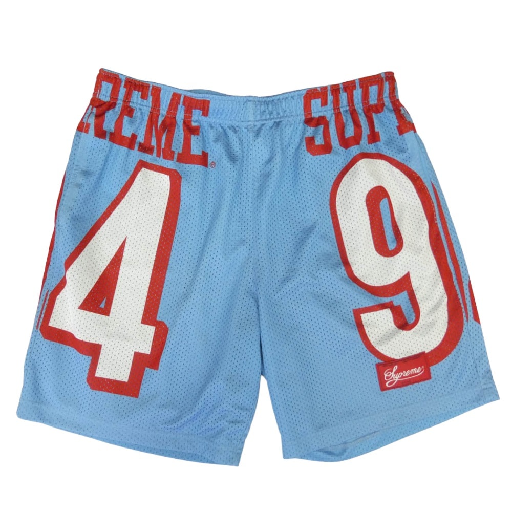 Supreme シュプリーム ショートパンツ 22SS 94 Jersey Short ジャージー メッシュ ショーツ ショートパンツ ライトブルー系 M【中古】