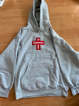Supreme Cross Box Logo Hooded Sweatshirt