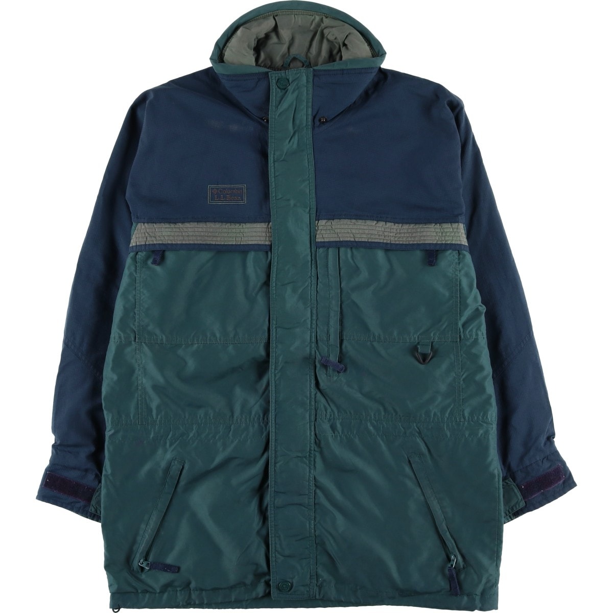 古着 90年代 コロンビア Columbia L.L.Bean リップストップ ダブルネーム マウンテンジャケット シェルジャケット メンズS相当 ヴィンテージ/eaa605663