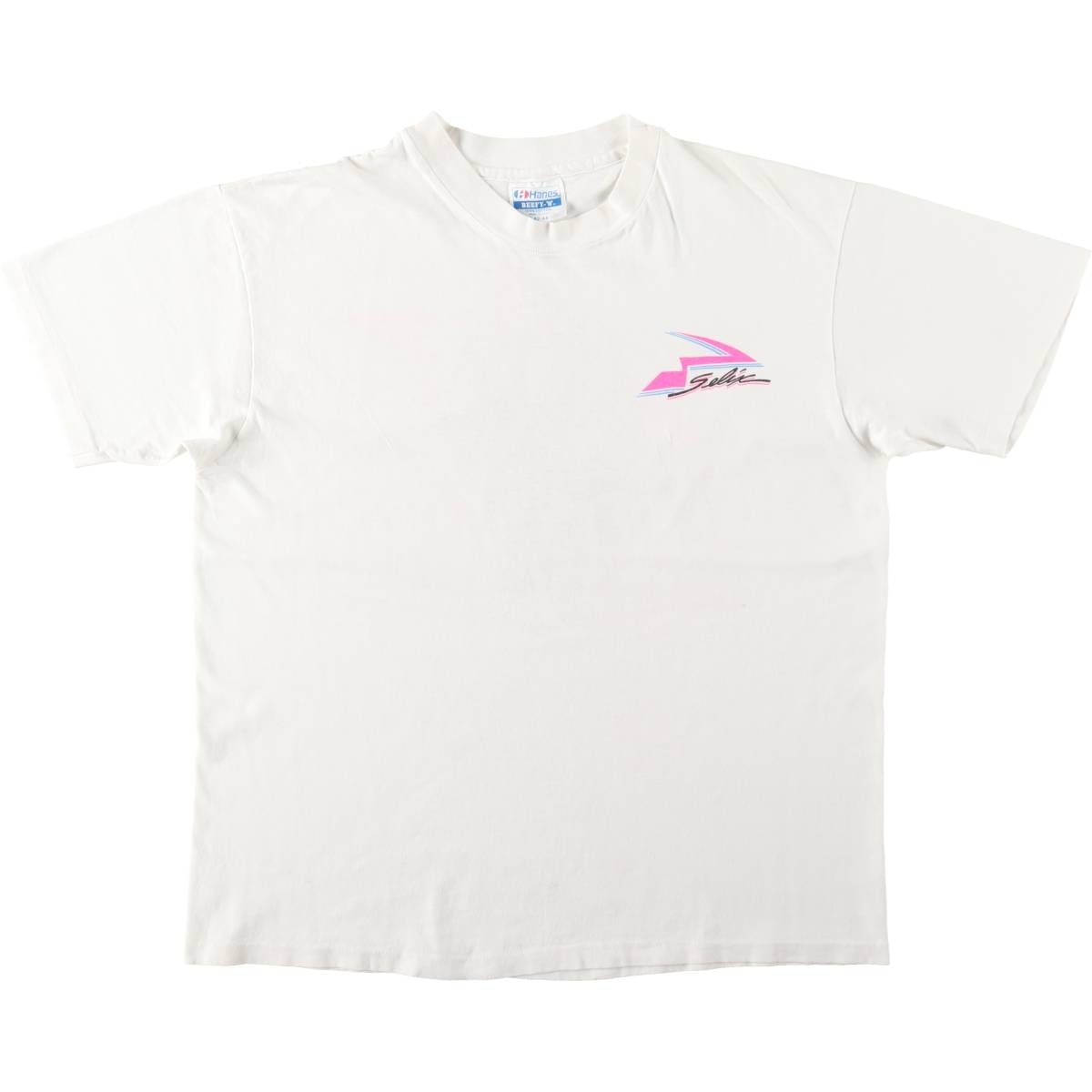 古着 80年代 ヘインズ Hanes BEEFY-T 青タグ プリントTシャツ USA製 メンズL相当 ヴィンテージ/eaa655159