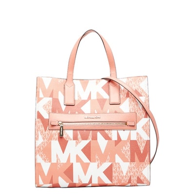 マイケルコース ケンリー トートバッグ ショルダーバッグ 2WAY ピンク PVC レザー レディース Michael Kors 中古