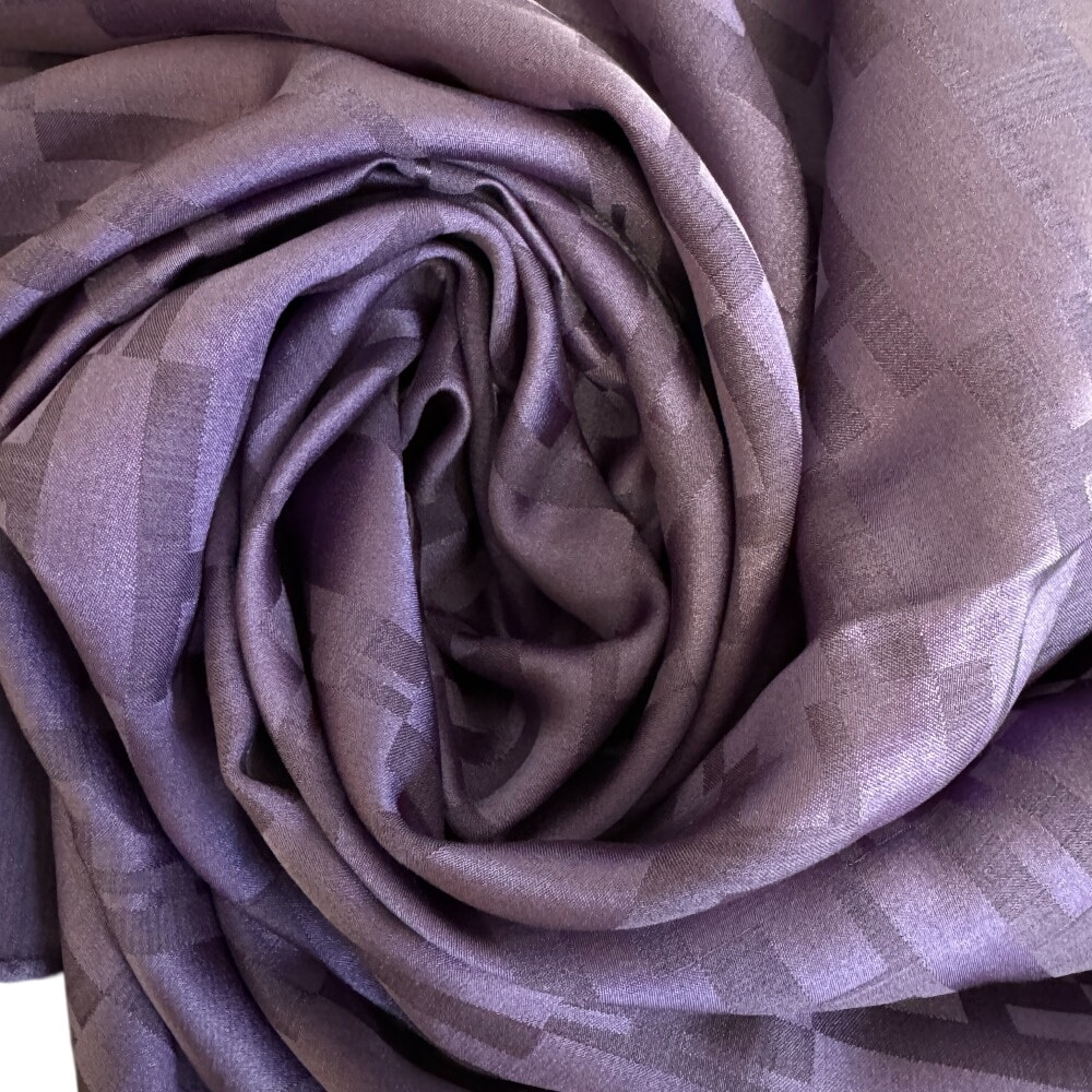 エルメス HERMES スカーフ H総柄 パープル