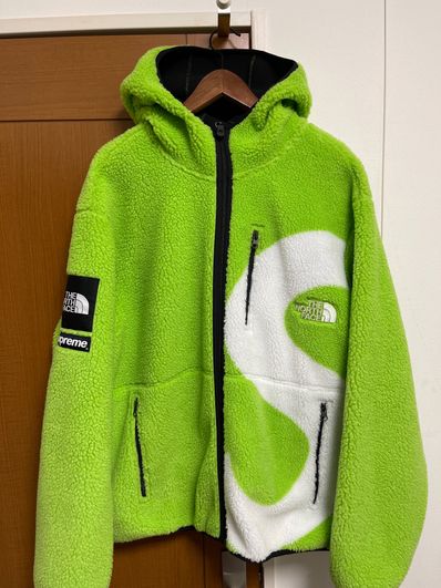 Supreme x The North Face S Logo Hooded Fleece Jacket "Green"