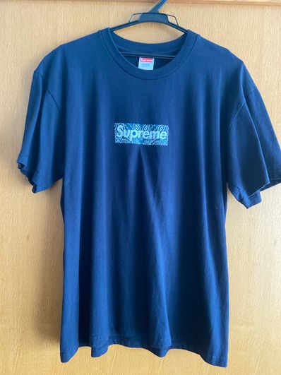 Supreme Bandana Box Logo Tee "Navy"