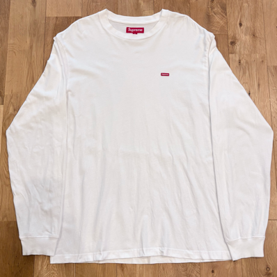 Supreme Small Box Logo L/S Tee ロンt スモールボックス ロングスリーブ ホワイト 白 M