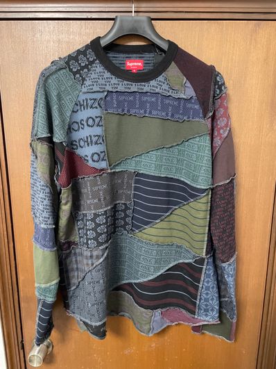 Supreme Patchwork Jacquard L/S Top "Black"