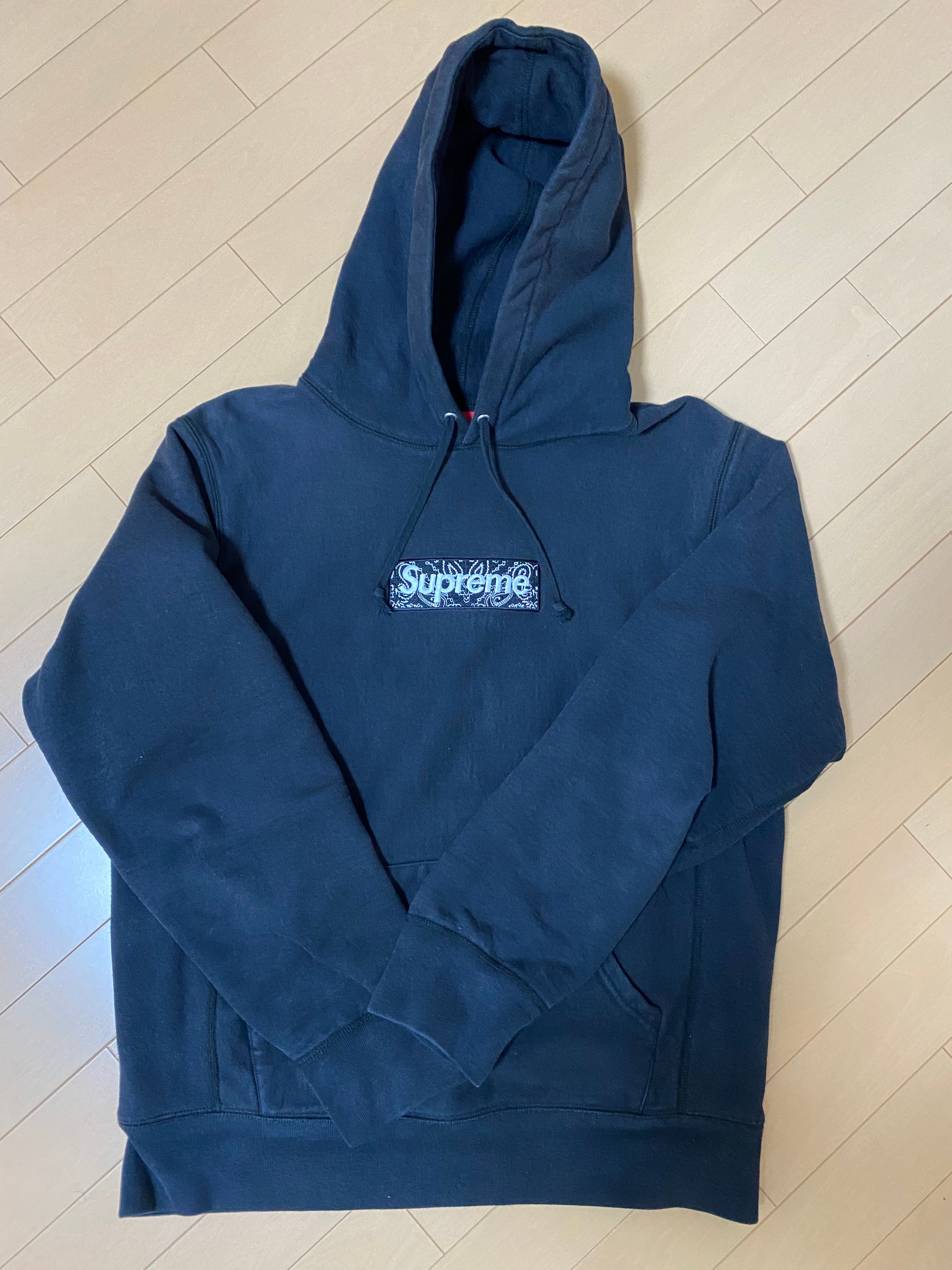Supreme Bandana Box Logo Hooded Sweatshirt "Black"