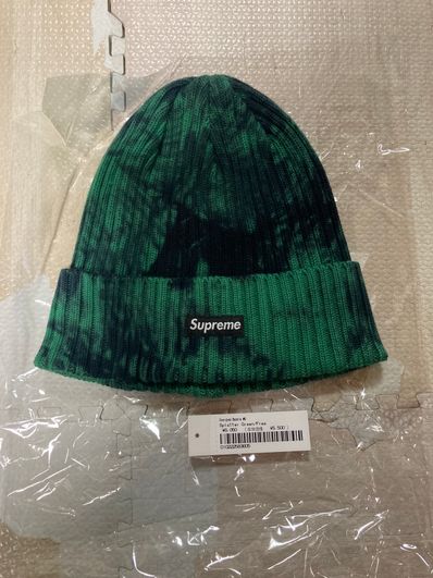 Supreme Overdyed Beanie "Splatter Green" (24SS)