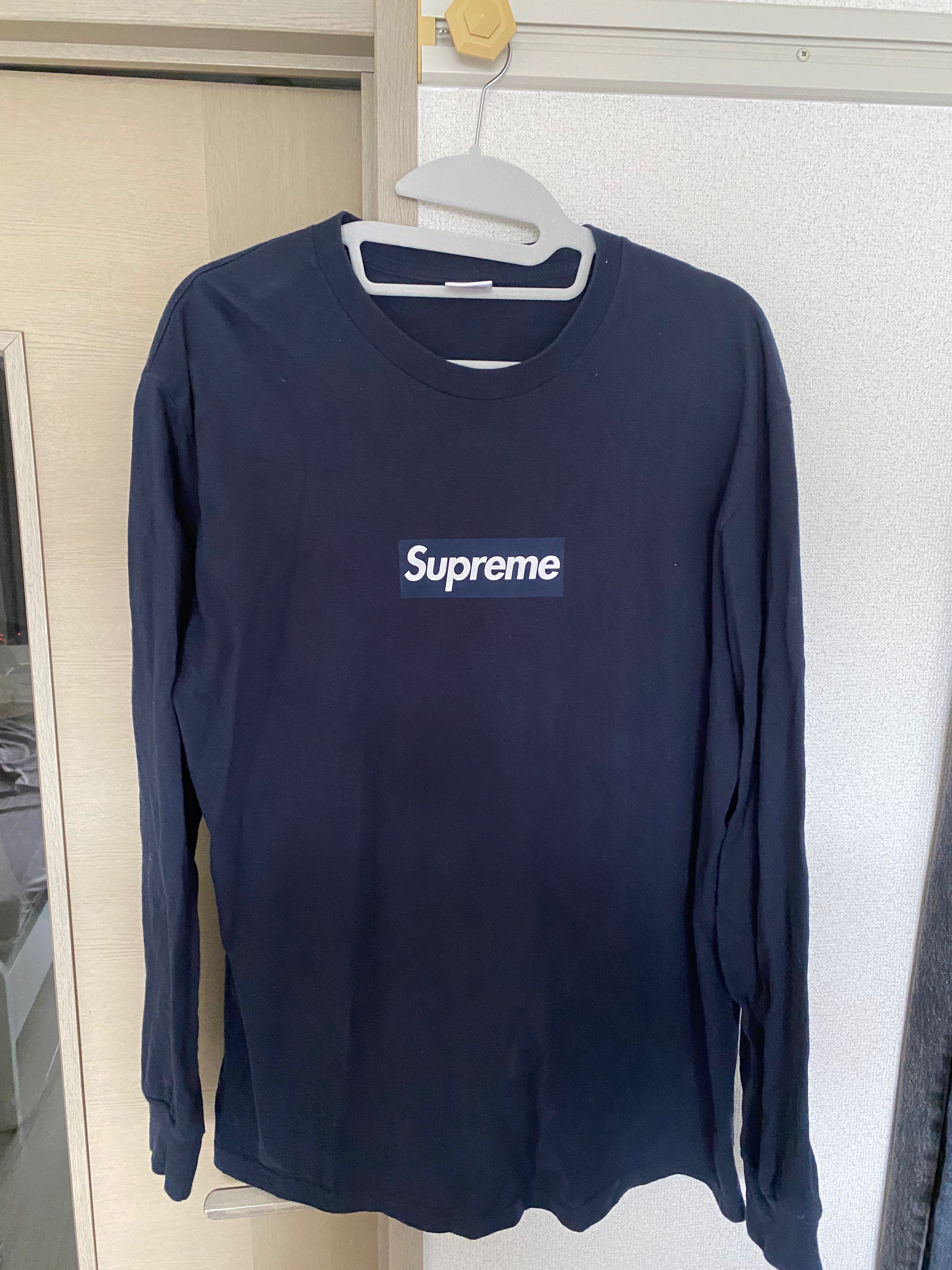 Supreme Box Logo L/S Tee "Navy"