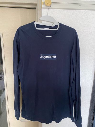 Supreme Box Logo L/S Tee "Navy"