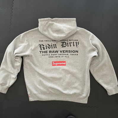 Supreme UGK Hooded Sweatshirt "Heather Grey"